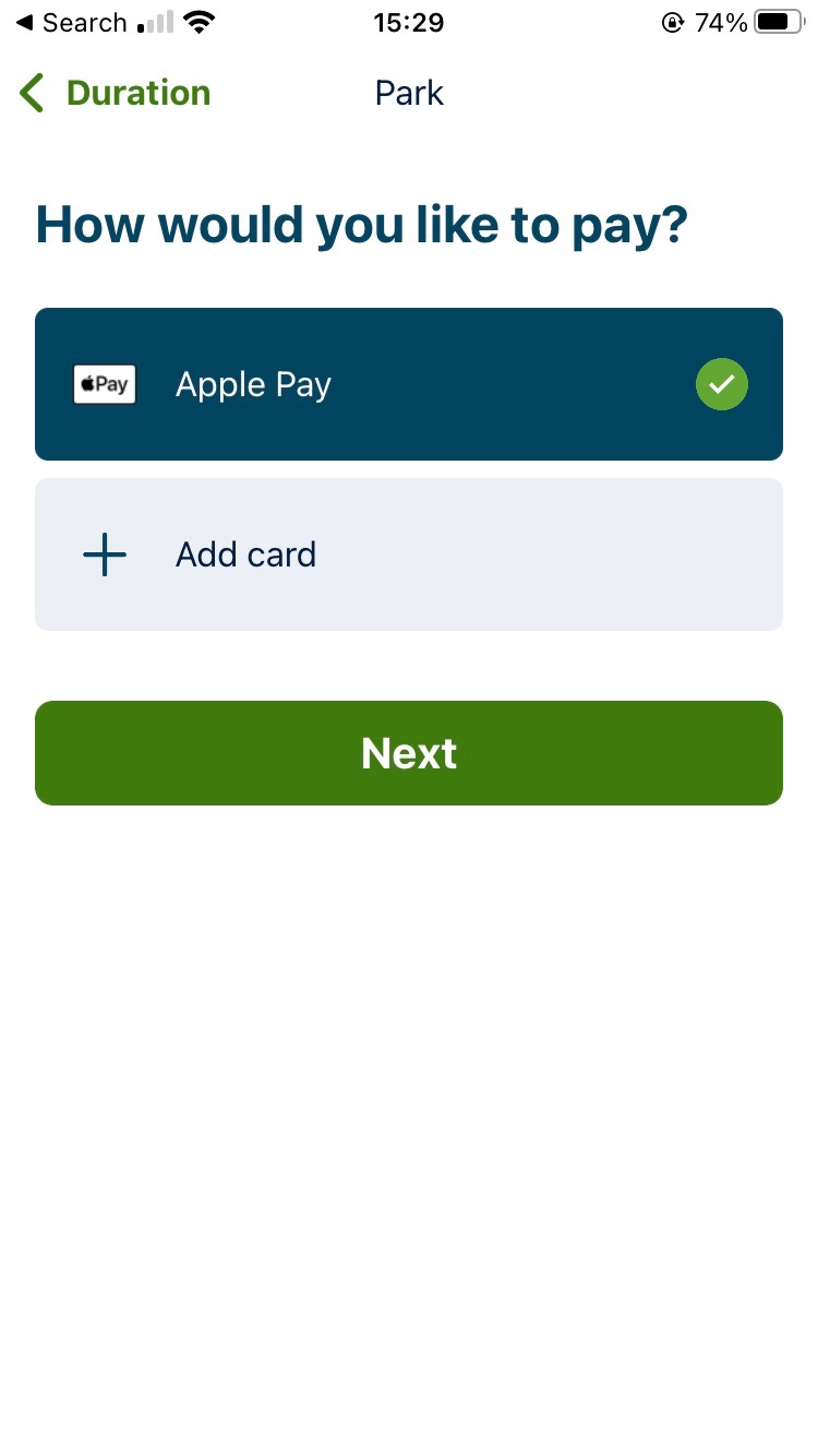 The pricing page has no 'convenience fee' listed