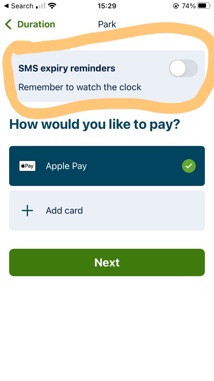 The pricing page has no 'convenience fee' listed