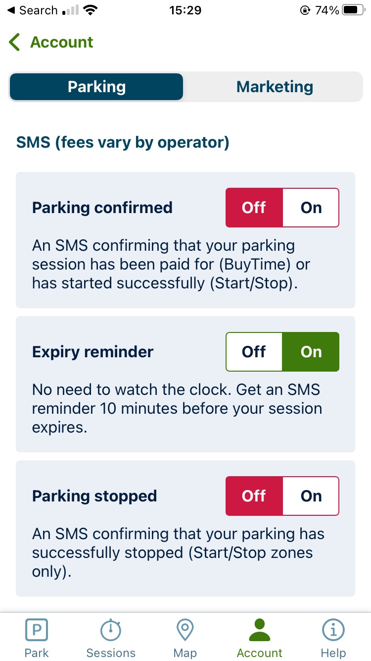 The pricing page has no 'convenience fee' listed